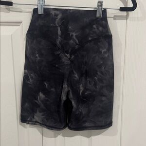 Kamo Fitness Black Tie-Dye Women's Shorts